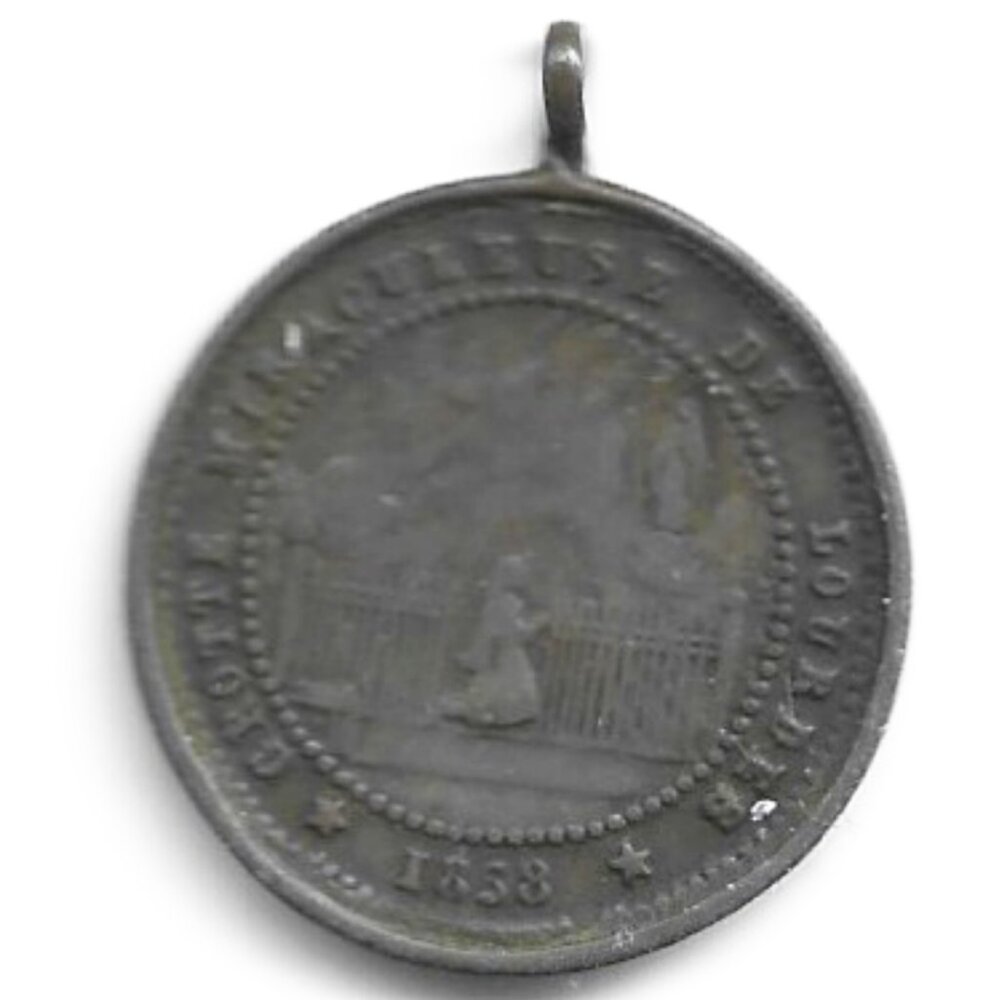 1853 France Lourdes Medal (b92)